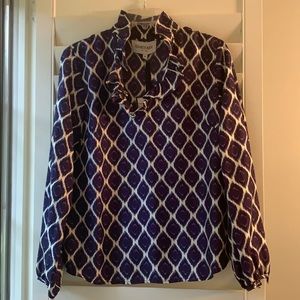 NWT Elizabeth McKay silk blouse, size 6